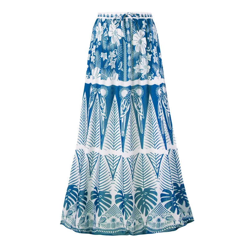 New 3PC Print Retro Swimwear Push Up Playa Women's Swimsuit One Piece Bodysuit Patchwork Bathing Suit Pads Female Set cover up-2