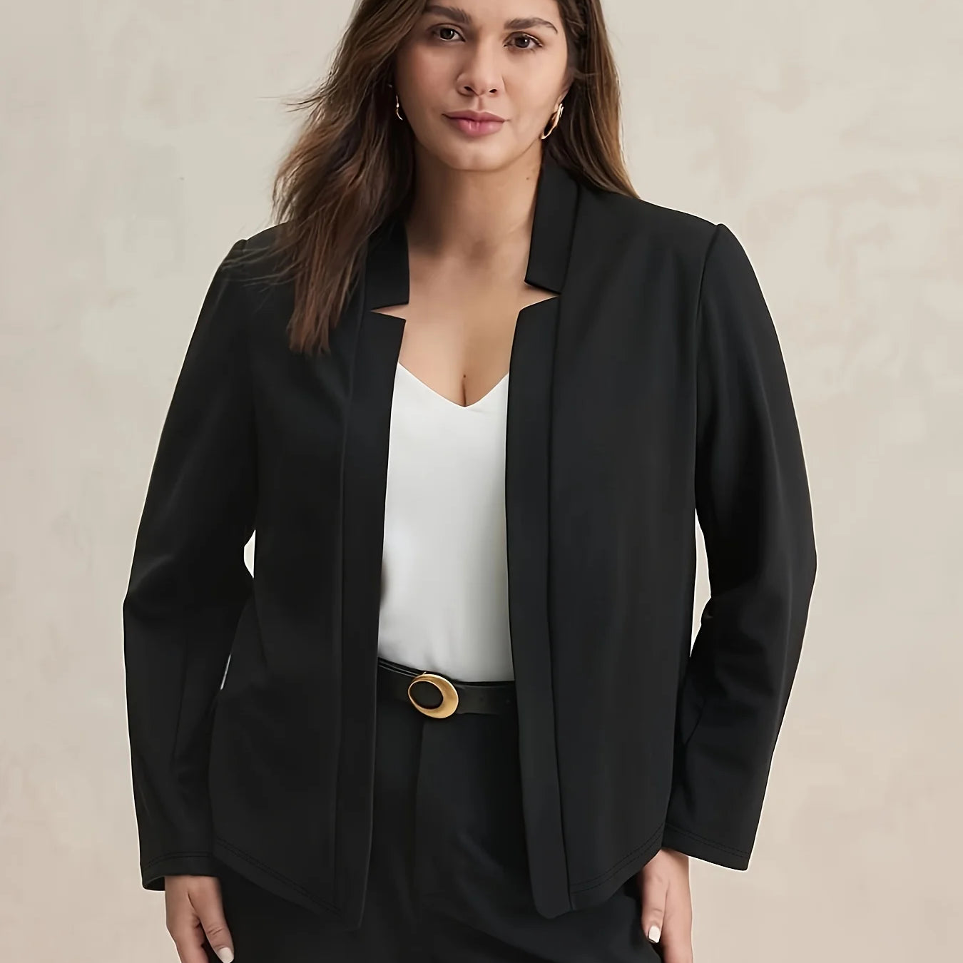 Plus Size Autumn Elegant Suit Jacket Set Office Lady Casual Women's Blazers Coat Pants 2 Piece Female Professional Suit