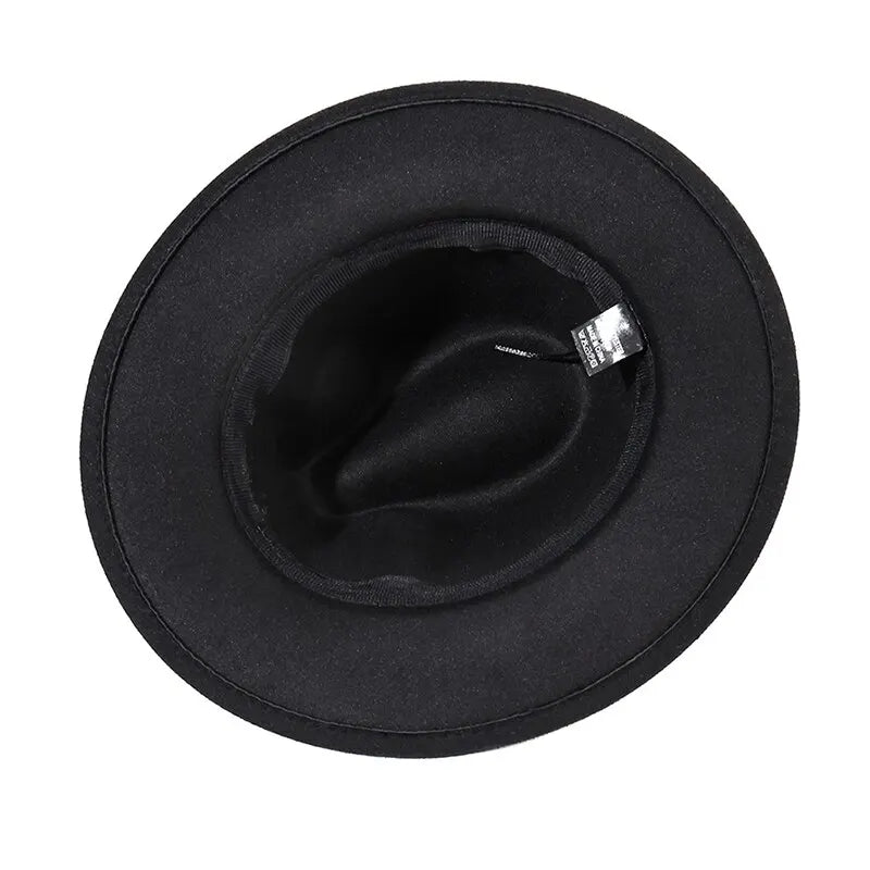 Rhinestone Fedora Jazz Hats Cowboy Hat For Women And Men Double-sided Color Cap Red With Black Diamond Fedora Wholesale