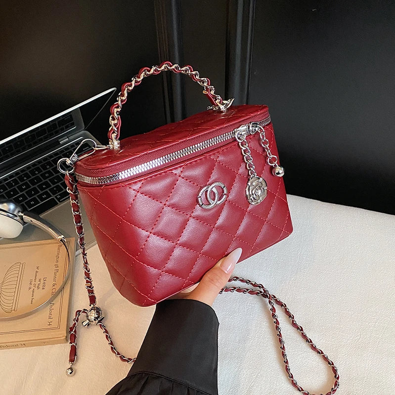 Women's Messenger Bag Leather Made Elegant Classic Shoulder Bag For Ladies Luxury Brand Famous Designer Tote Handbags