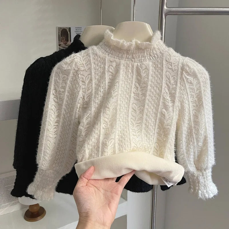 Winter Girls Clothing Set Autumn Fashion Thickening Jacket Tops+Skirt Warm Children Clothing Suits Korean Kids Clothes 2Pcs 2-7Y