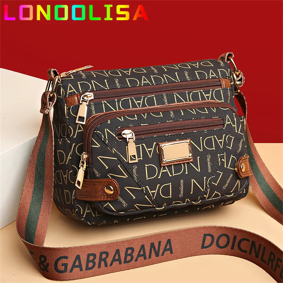 Vintage Women's Messenger Bag Ladies Crossbody Shoulder Shopper Sac A Main Many Pockets Female Handbags and Purses