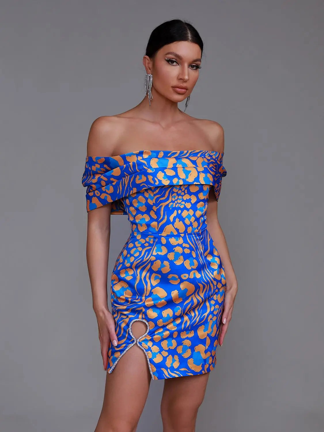 Jacquard Stain Dress Women Short Party Dress Elegant Sexy Off Shoulder Evening Birthday Club Outfits Summer Runway New Fashion