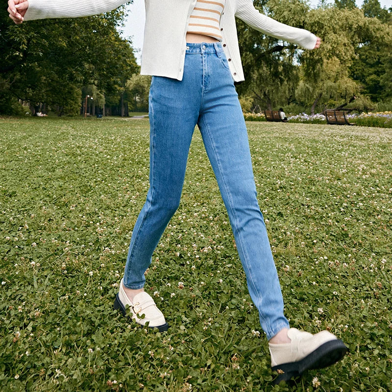 Jeans Women Stretch Slim Pints Slimming Autumn New Versatile Cropped Pants