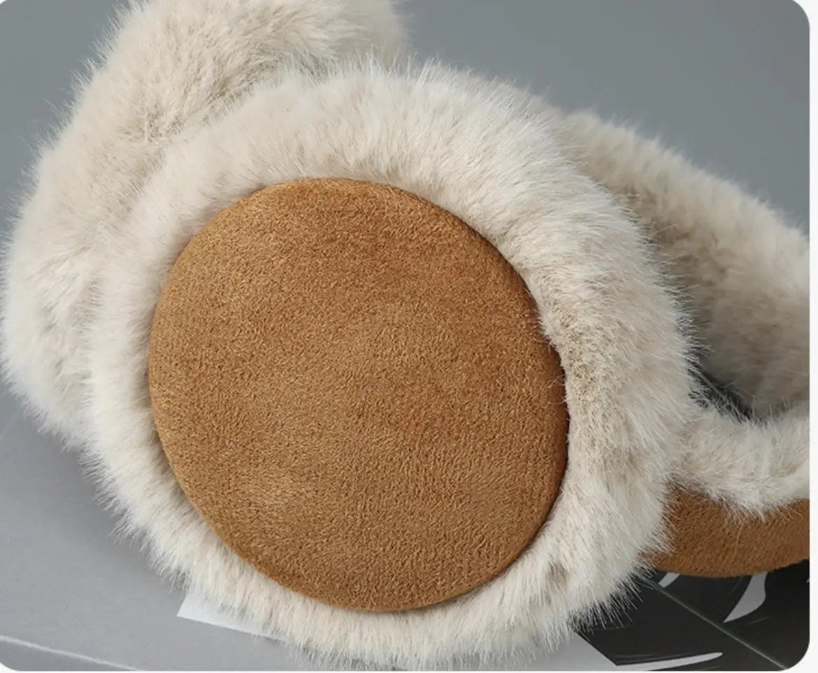 Plush Ear Muffs Warmer Foldable Ear Cover for Women Men Winter Warm Earflaps Outdoor Cold Protection Ear-Muffs Ear Cover Fashion D-1
