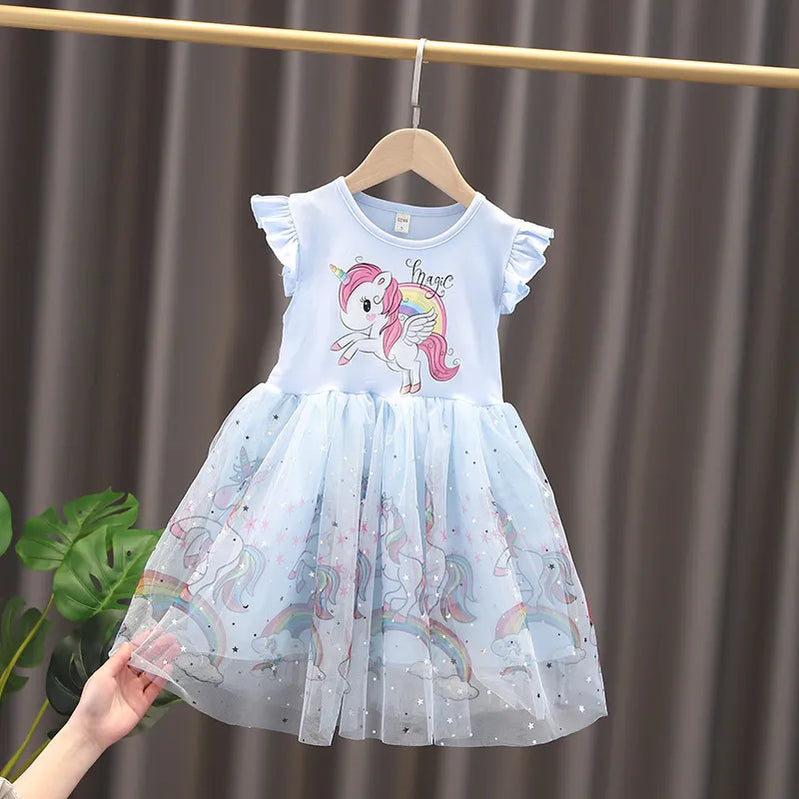 Baby Girls Floral Princess Dress Spring Autumn Korean Style Long Sleeve Big Turn Down Collar Kids Girl Dresses Summer 2024 New