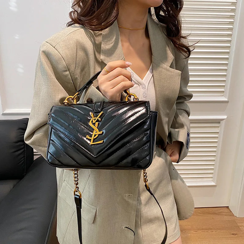 Designer-Inspired Chain Shoulder Bag for Women Luxury Indie Crossbody Purse, Sophisticated & Versatile Day-to-Night Bag