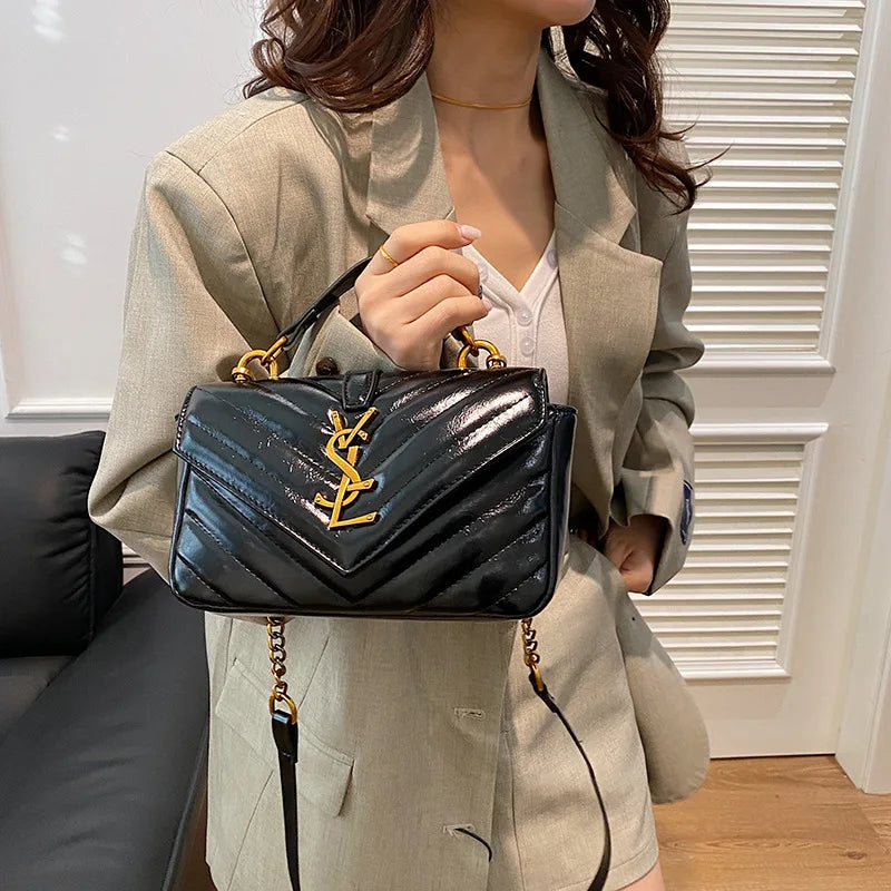 Designer-Inspired Chain Shoulder Bag for Women Luxury Indie Crossbody Purse, Sophisticated & Versatile Day-to-Night Bag