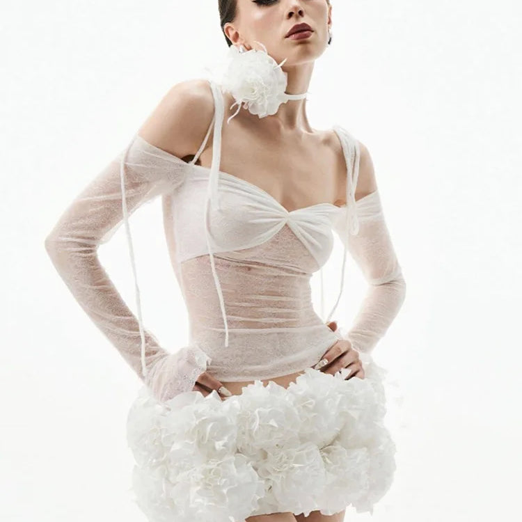 Summer Women Sexy Lace Off the Shoulder Full Florlas Bodycon Mini Dress Nightclub Party Celebrate Bar Singer Wear