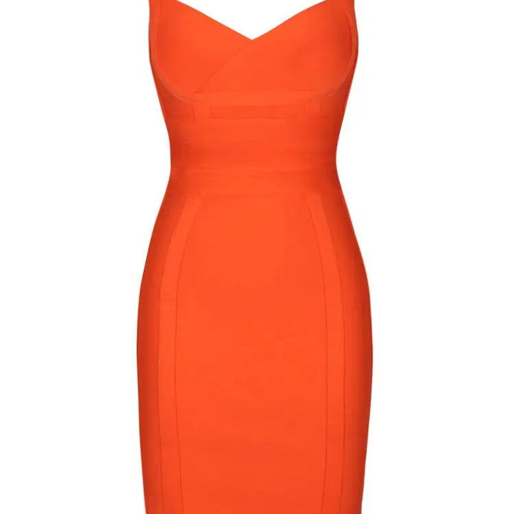bandage dress summer orange bodycon dresses for women sexy spaghetti royal blue club celebrity party dress birthday outfit