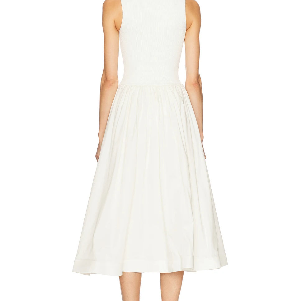 New Arrival White Color Women Sleeveless Sexy O-Neck Straight Long Dress Elegant Evening Party Celebrity High Street Wear