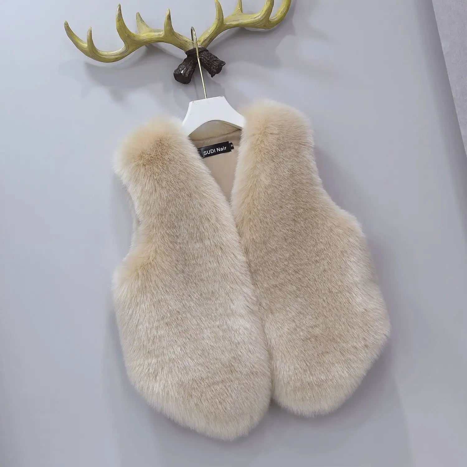 Women's Plush Vest Winter Fall Fur Waistcoat Comfortable Soft Sleeveless Sherpa Jacket Fashion Sexy Shealing Gilet khaki