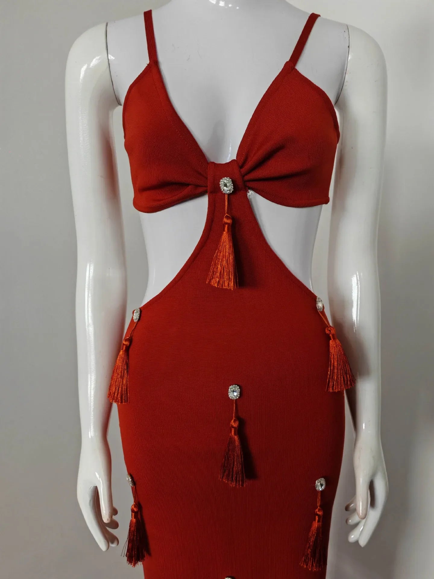 Summer Women Sleeveless Sexy Strap V-Neck Bodycon Long Bandage Dress Celebrate Fashion Mermaid Evening Party Dress