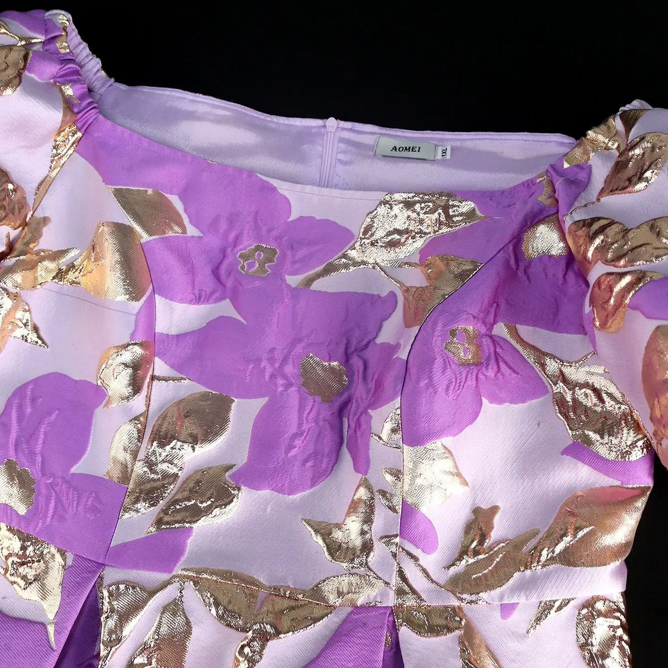 Formal Occasion Dresses Fashion Casual Jacquard Fabric A-line Skirt Autumn New Flare Sleep Printed Luxury Evening Dress 2024