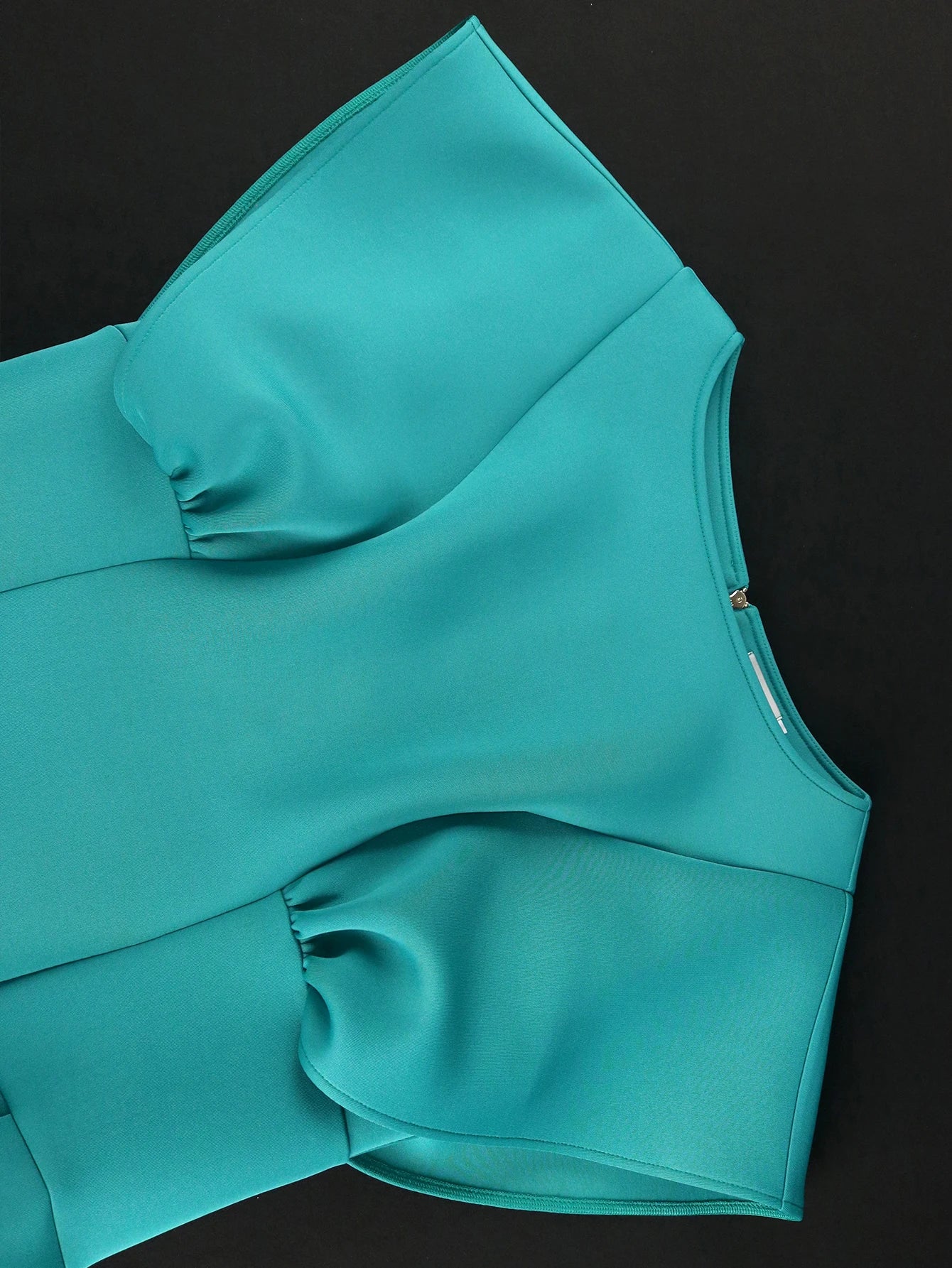 Green Sheath Dresses O Neck Short Flying Sleeve High Waist Slim Fit Office Lady Evening Cocktail Party Gowns Outfits 2024 New