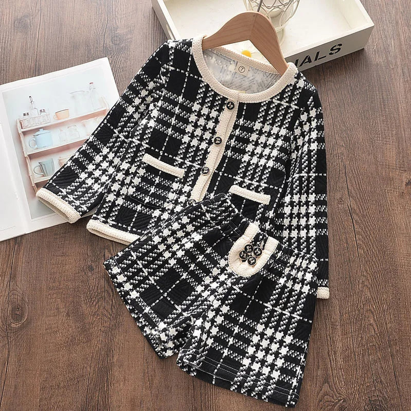 Bear Leader Girls Clothing Sets Autumn New Fashion Kid Sweater Top with Skirt Fashion Outfit 2pcs Elegant Clothes for 2-6 Years AH126A