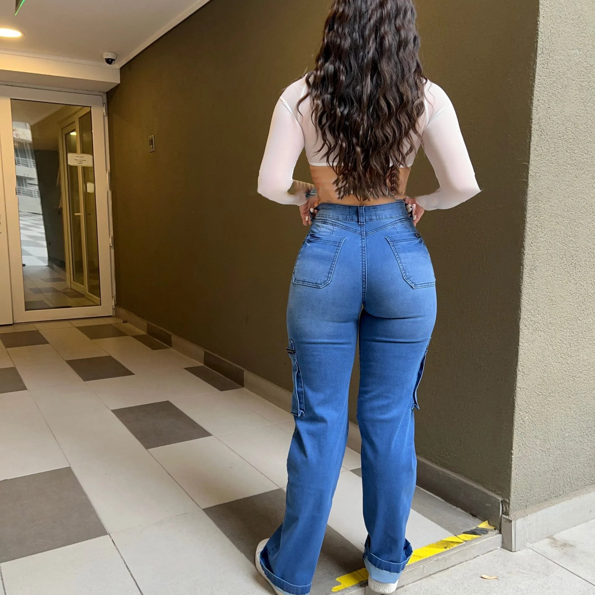 Colombian Butt Lift High Waist Jeans With Internal Girdle Flatten Your Tummy Control Your Legs Navy High Waist Lift Jeans