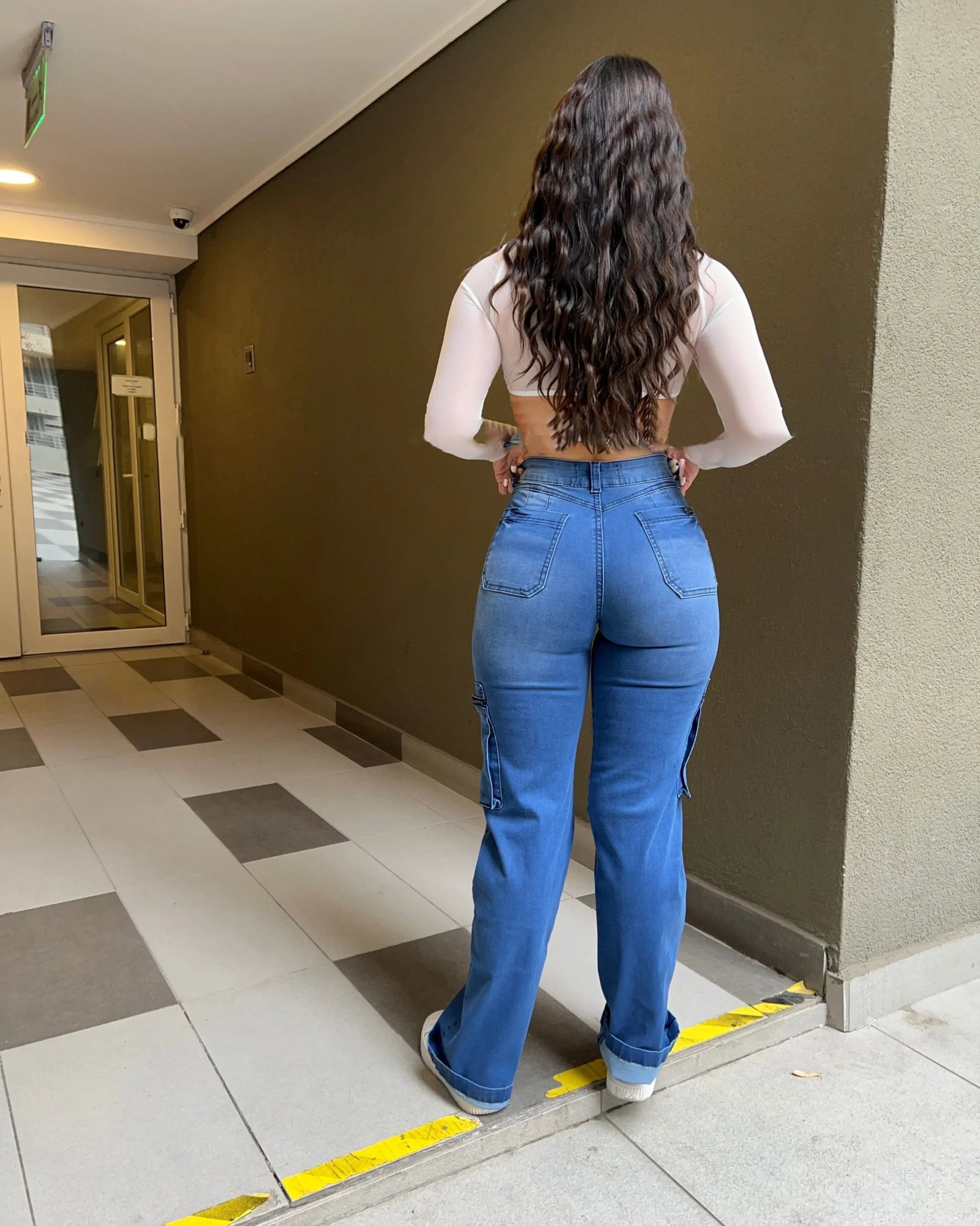 Colombian Butt Lift High Waist Jeans With Internal Girdle Flatten Your Tummy Control Your Legs Navy High Waist Lift Jeans