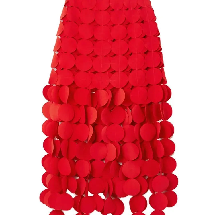 TWOTWINSTYLE Solid Minimalist Skirts For Women High Waist Patchwork Dot A Line Skirt  Elegant Temperament Skirt Female Fashion