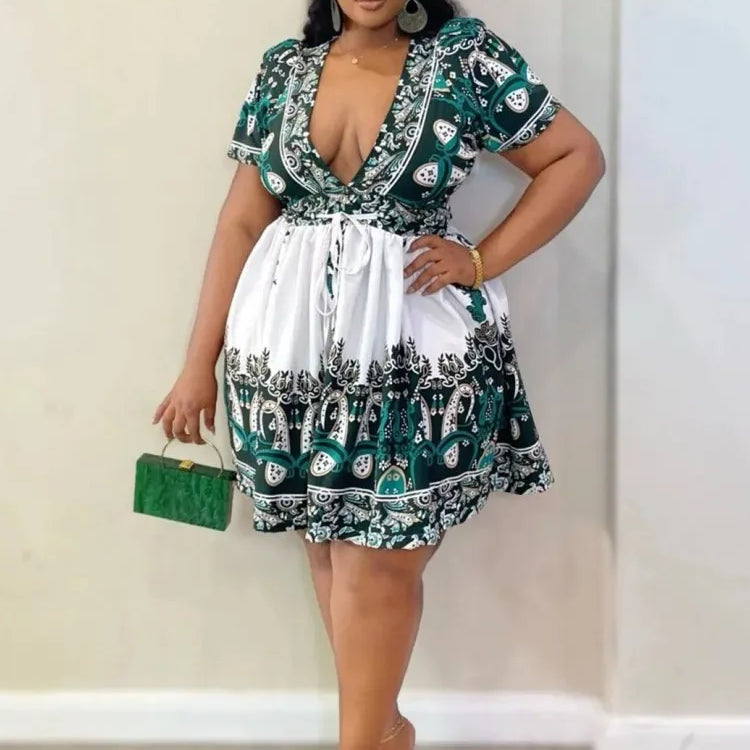 2 Piece Tops And Skirt Sets Plus Size Clothes Dresses For Women's Clothing 2025 Summer Autumn Big Size 3XL 4XL 5XL Oversize
