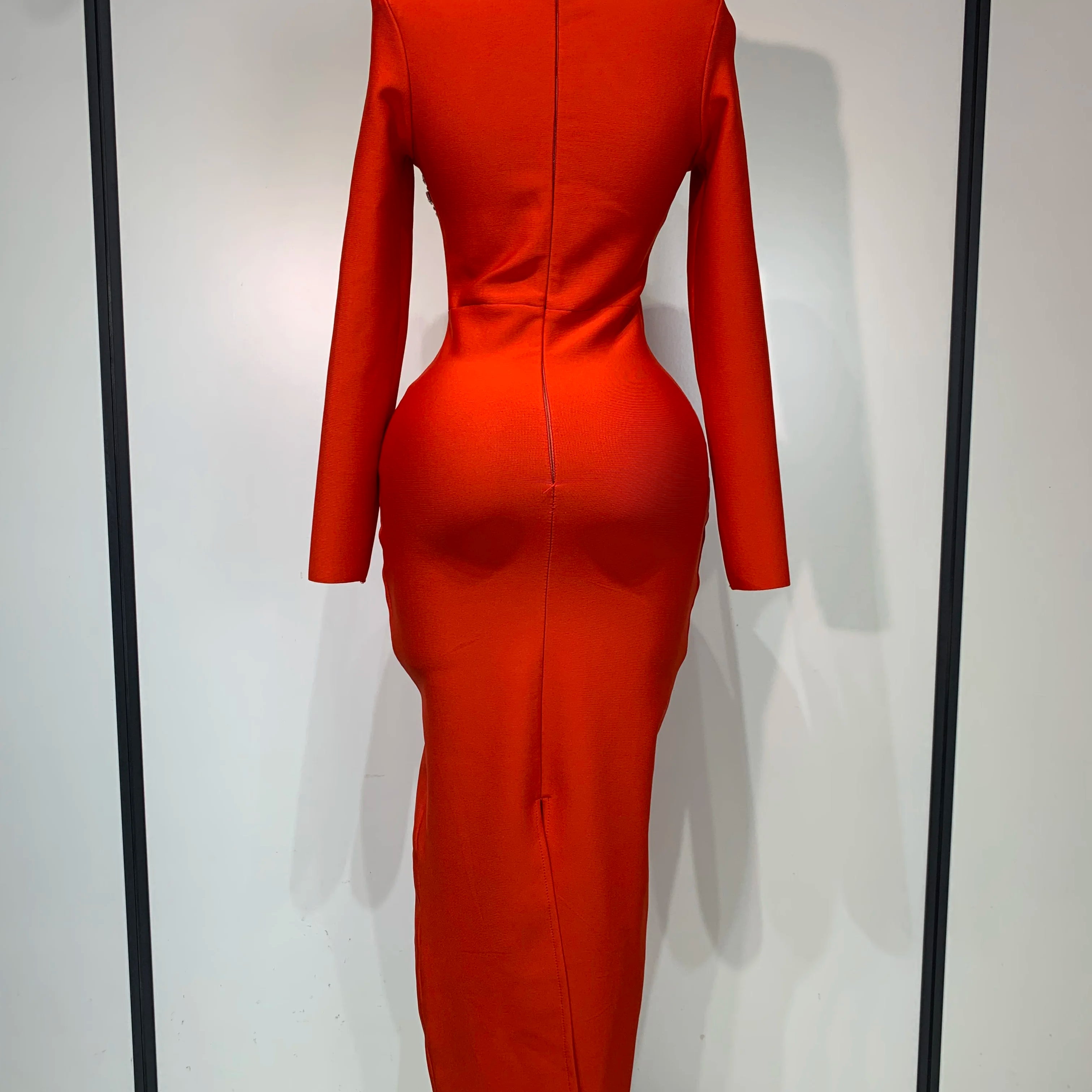 Women Sexy Luxury Sparkly Diamond Bandage Long Sleeve Bodycon Dress 2025 Celebrity Elegant Evening Club Pary Birthday Dresses