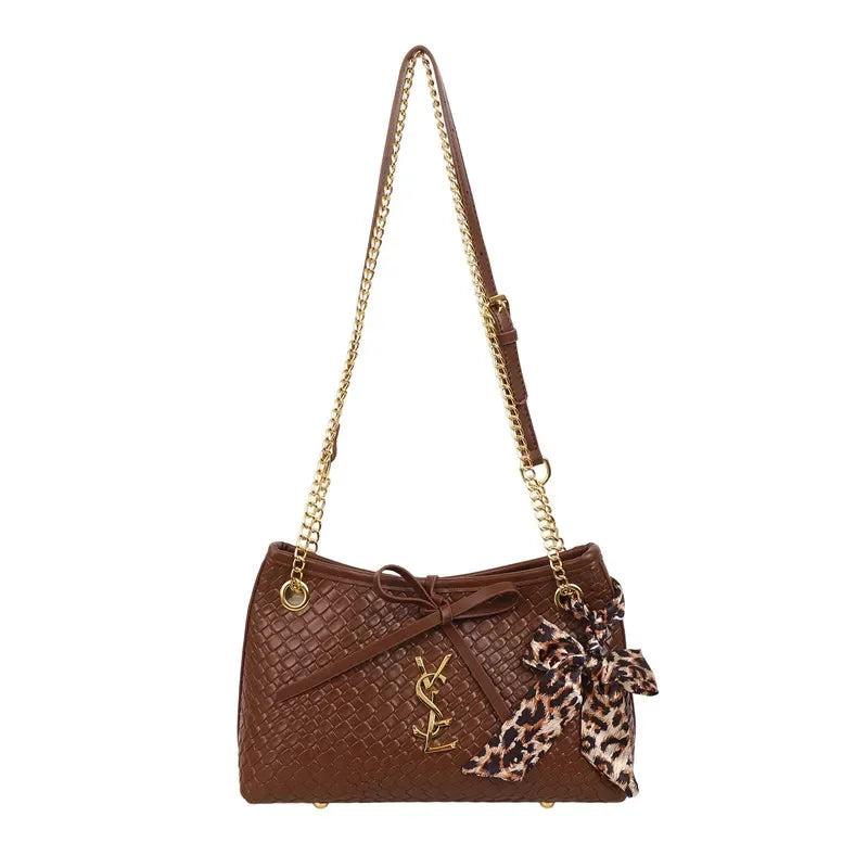 Spacious Tote Bag for Women in Durable Leather, Messenger and Shoulder Style, Elegant Design, Luxury Brand Collection