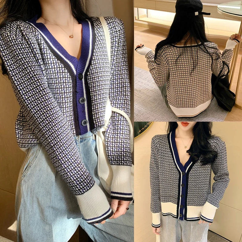 Women's Cardigan Sweater Button-Down Long Sleeve Knit Cardigans