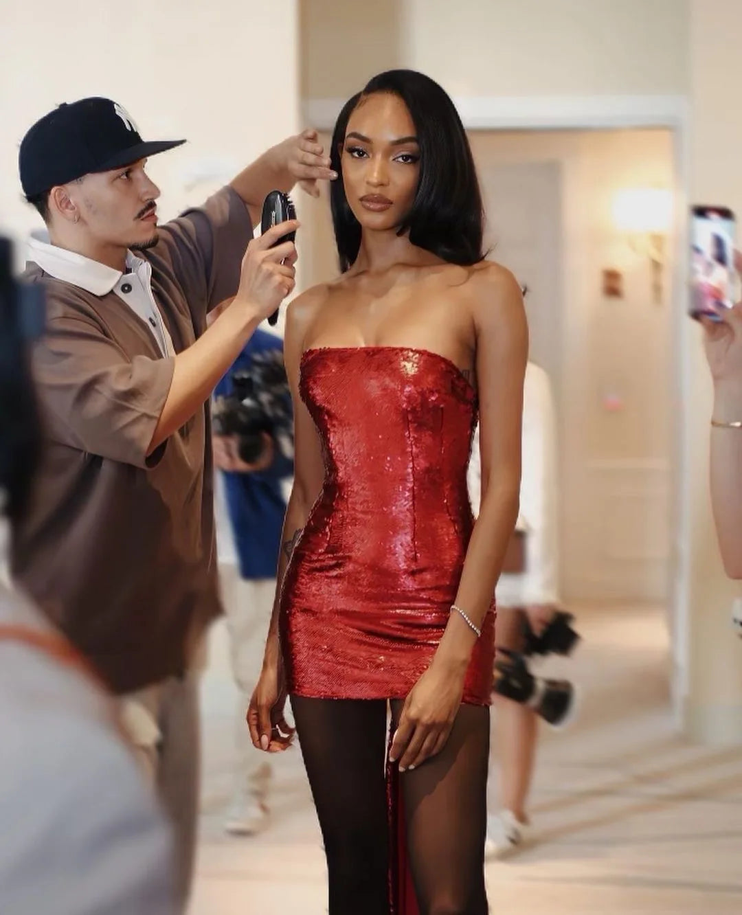 Christmas Shinning Sequins Nightclub Party Celebrate Dress Women Sexy Strapless Bodycon Big Bow Mini Dress