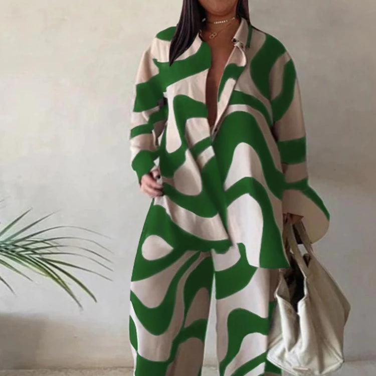 2 Piece Sets Outfits Loose T-shirt Long Pants Casual Elegant Woman Sets Female Fashion Suits Plus Size Dropshipping Wholesale