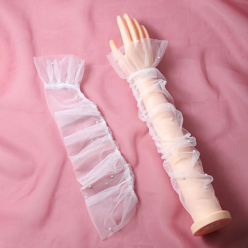 Wedding Bride Accessories Silk Gloves Long Short Dating Party Summer Elegance For Women and Girls ST-0092-A