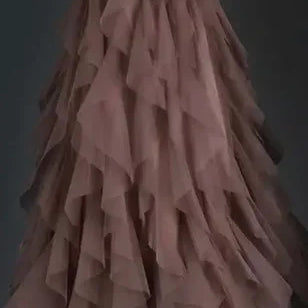 Women Tulle Mesh Skirt Elegant Elastic Waist Fairy Long A-line Tutu Skirt for Spring Summer long skirt Dark Brown one size