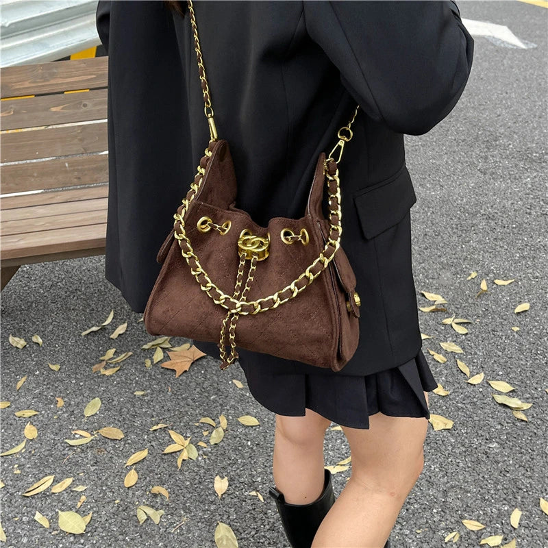 Luxury Brand Women Classic Crossbody Bag Elegant Leather Tote High End Shoulder Bag Vintage Designer
