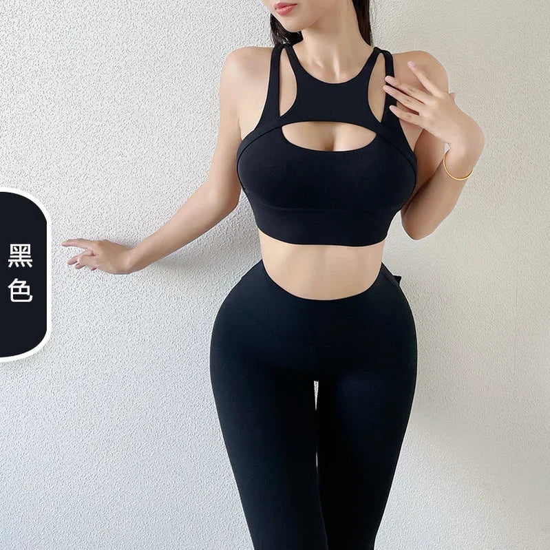 Women Sexy Sport Bra Gym Push Up Bra Jogger Fitness Workout Vest Female Breathable Yoga Crop Top Bralette топ женский Top Mujer Bk