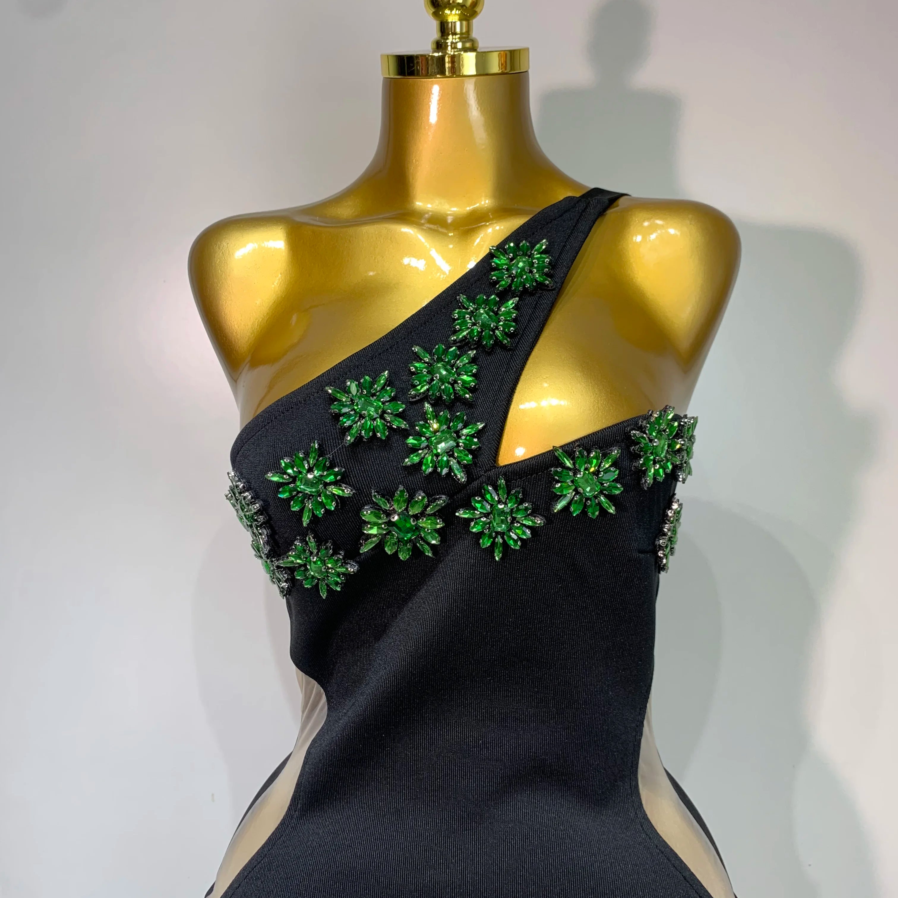 Sparkly Rhinestones Evening Bandage Long Dresses Women Sexy Backless Stretch Elegant Prom Luxury Birthday Gown Club Vestidos