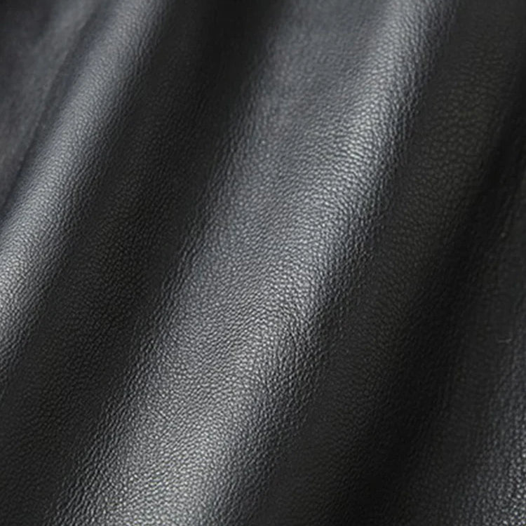 Spring Black Long Luxury Clothes for Women with Sashes High Waist A Line Midi Pu Leather Skirt Runway High Fashion 2023