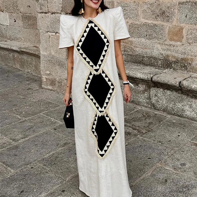 Square Neck Sleeveless Print Maxi Dress For Women Sexy Backless Lace-up Split Dresses Elegant Party Club Female Streetwear Burgundy