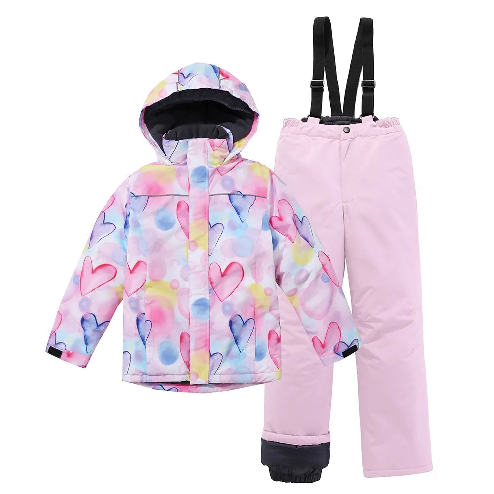 3-12T Children Ski Suits Boys Girls Ski Jackets Pants -30 Degrees Kids Winter Snowboard ski Jacket Waterproof Snow Suits 2 United States