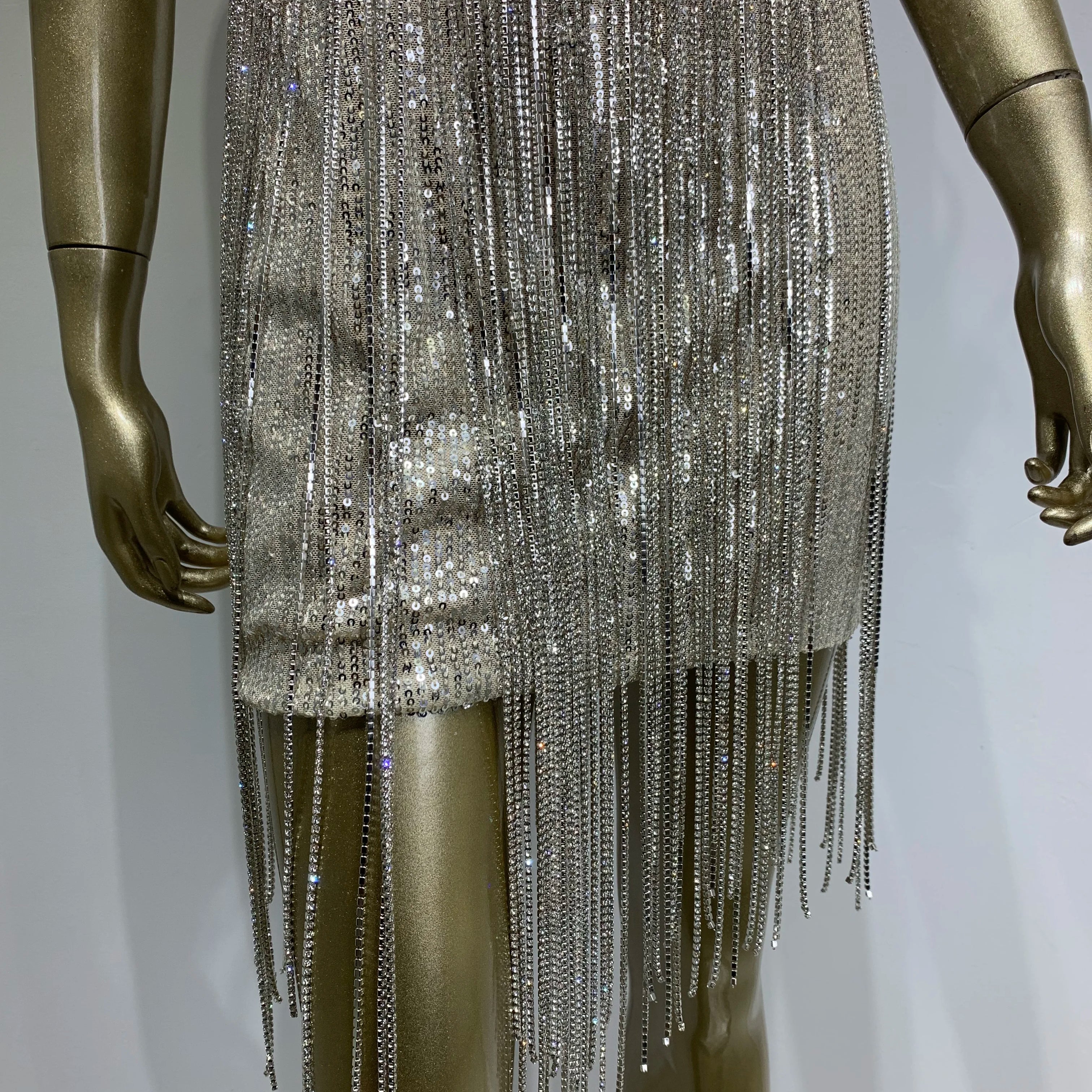 Women Summer Sexy Strapless Backless Mirror Feather Diamonds Sparkly Mini Bodycon Dress 2024 Elegant Evening Party Dress Vestido