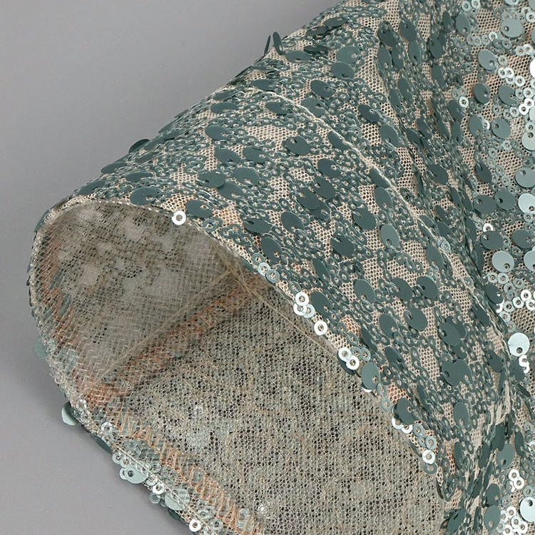 VC Luxury Women'S Elegant Dress For Special Occasions Sleeveless Maxi Gown With Pearl Sequins Female Clothing