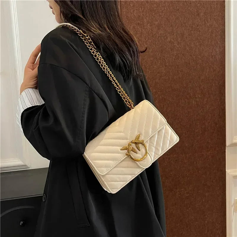 Stylish Ladies Crossbody Bag With Shoulder Strap Premium Leather Design Popular Classic Luxury Brand Item