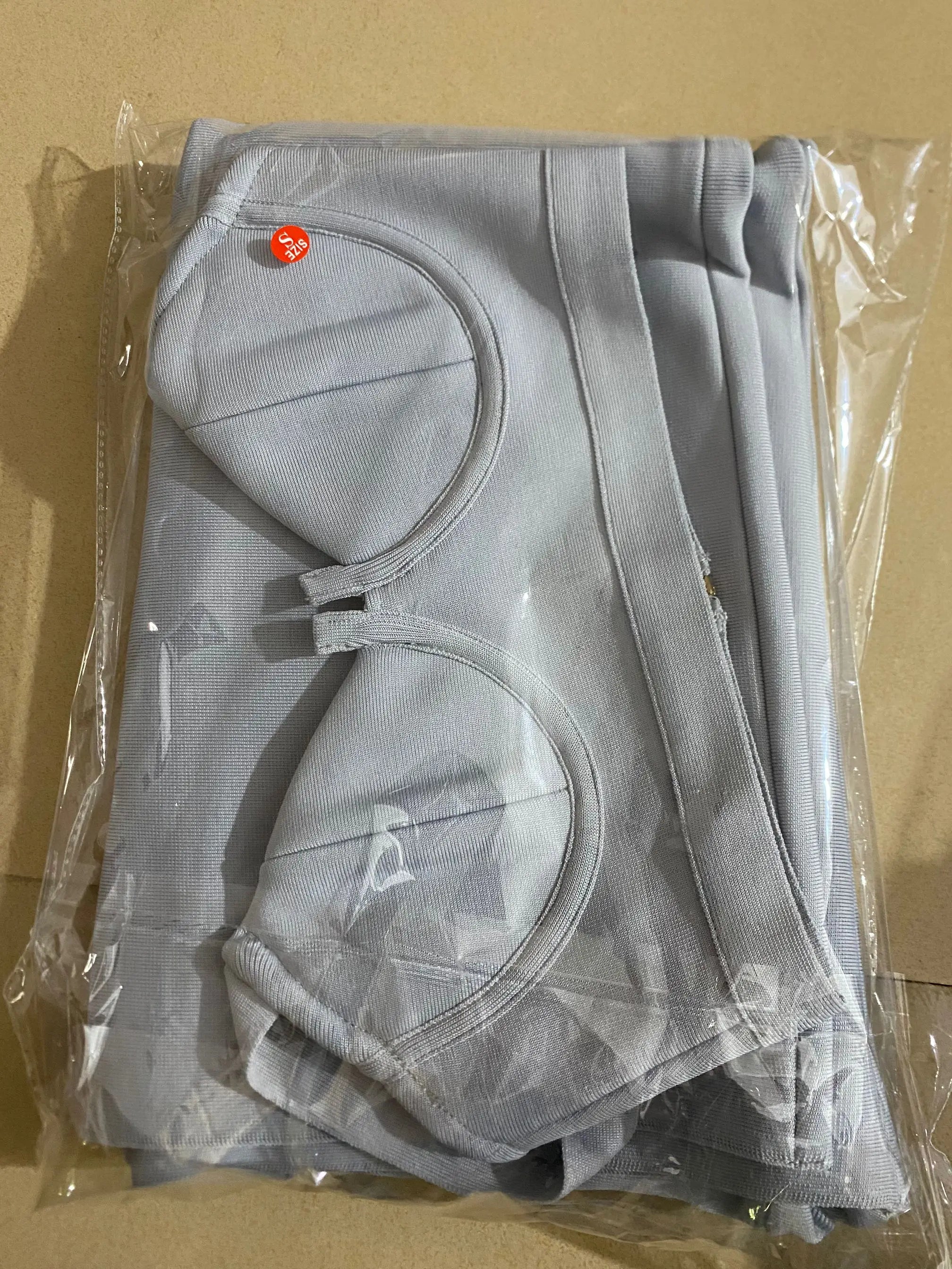 High quality Blue Two Pieces Set Bodycon Rayon Bandage Set Evening Party Sexy Fashion Outfit