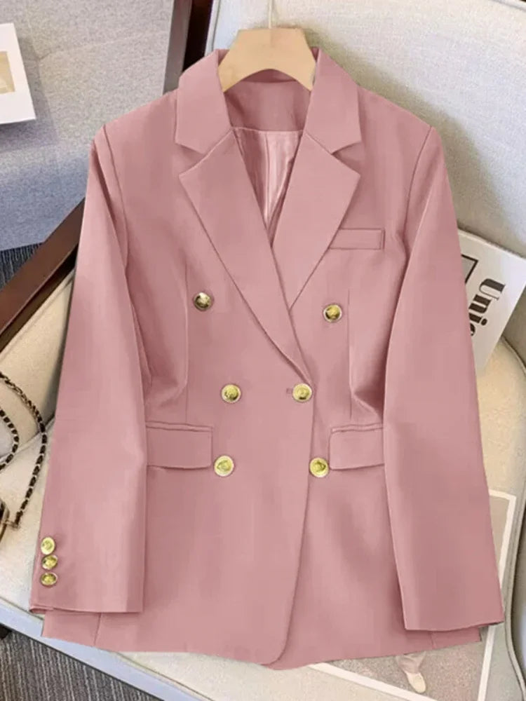 Blazer for Women Spring Autumn New in Slim Korean Fashion Outerwears Loose Women's Jacket Office Lady Women Blazer Coats