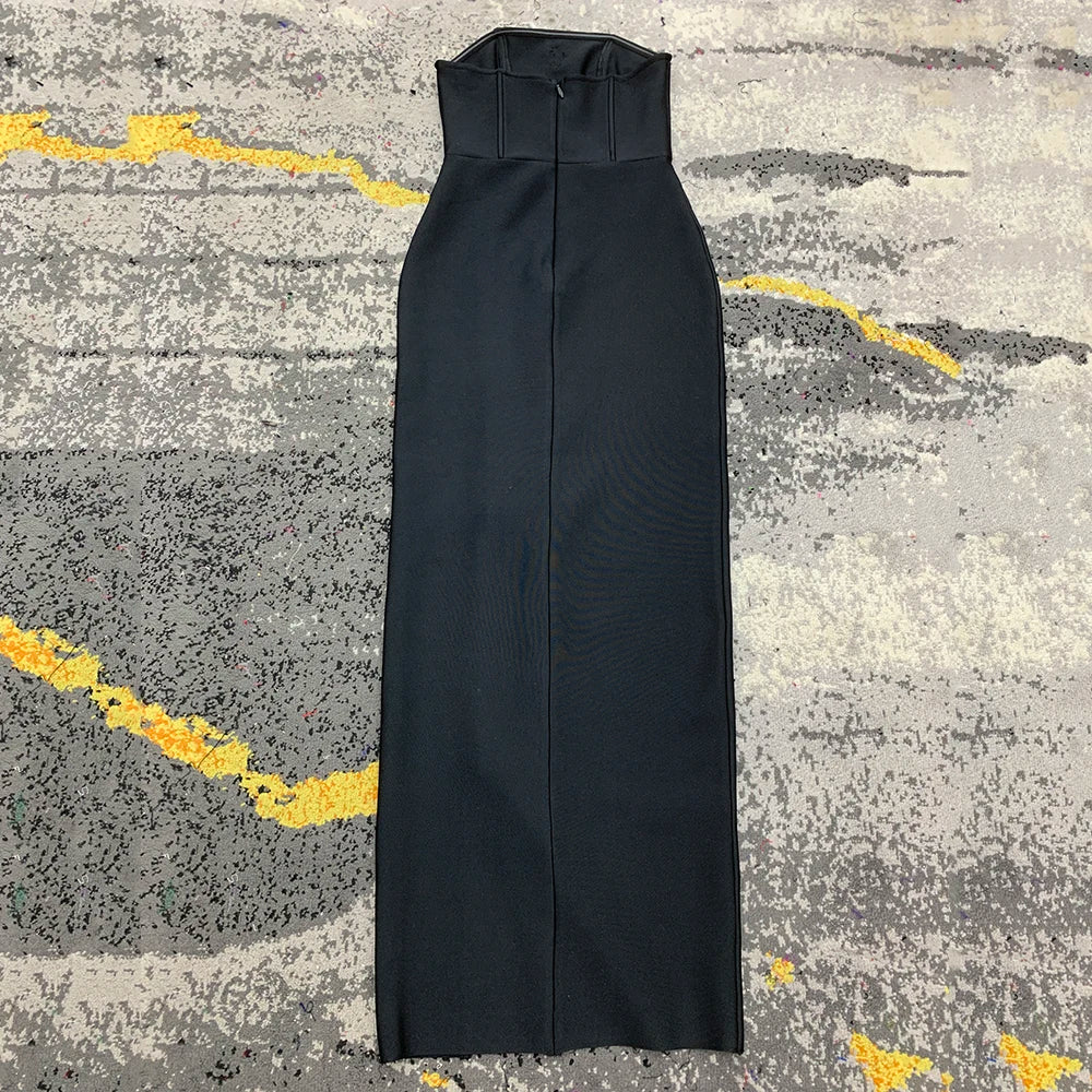 Sexy Beading Bandage Dress New Women Sleeveless Clothes Club Party Celebrity Elegant Dresses