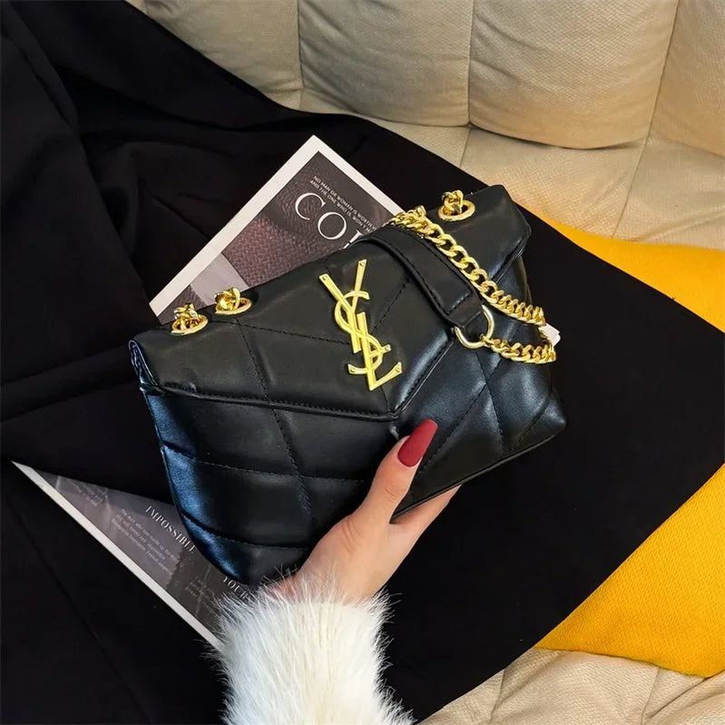 New women's chain shoulder bag, fashionable portable wallet, women's crossbody bag, casual travel handbag