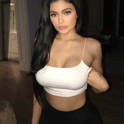 Sexy Tank Top Black Halter Crop Tops Women Summer Camis Backless Camisole Fashion Casual Tube Top Female Sleeveless Cropped Vest WHITE