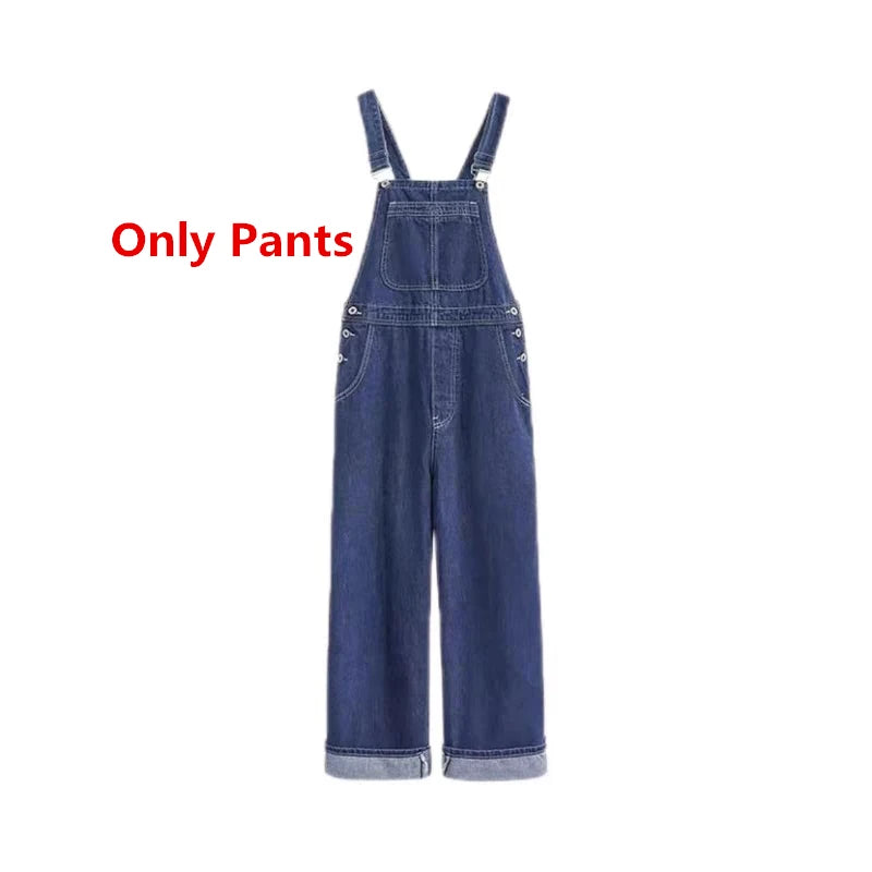 Women Preppy Style Spring Autumn Sweatshirt Overalls Denim Pants 1 or 2 Piece Set Korean Lady Daily Ruffle Tops Jeans Outfits Only Blue Pants