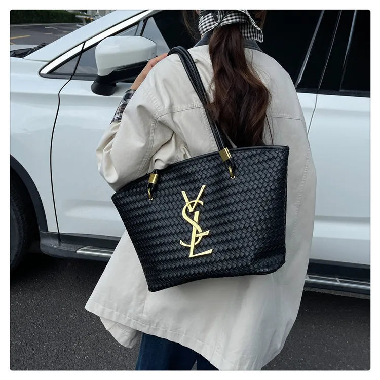 Elegant Work Tote for Women, 2025 Large Capacity Shoulder Bag, Premium Leather Office Purse, Sophisticated & Spacious