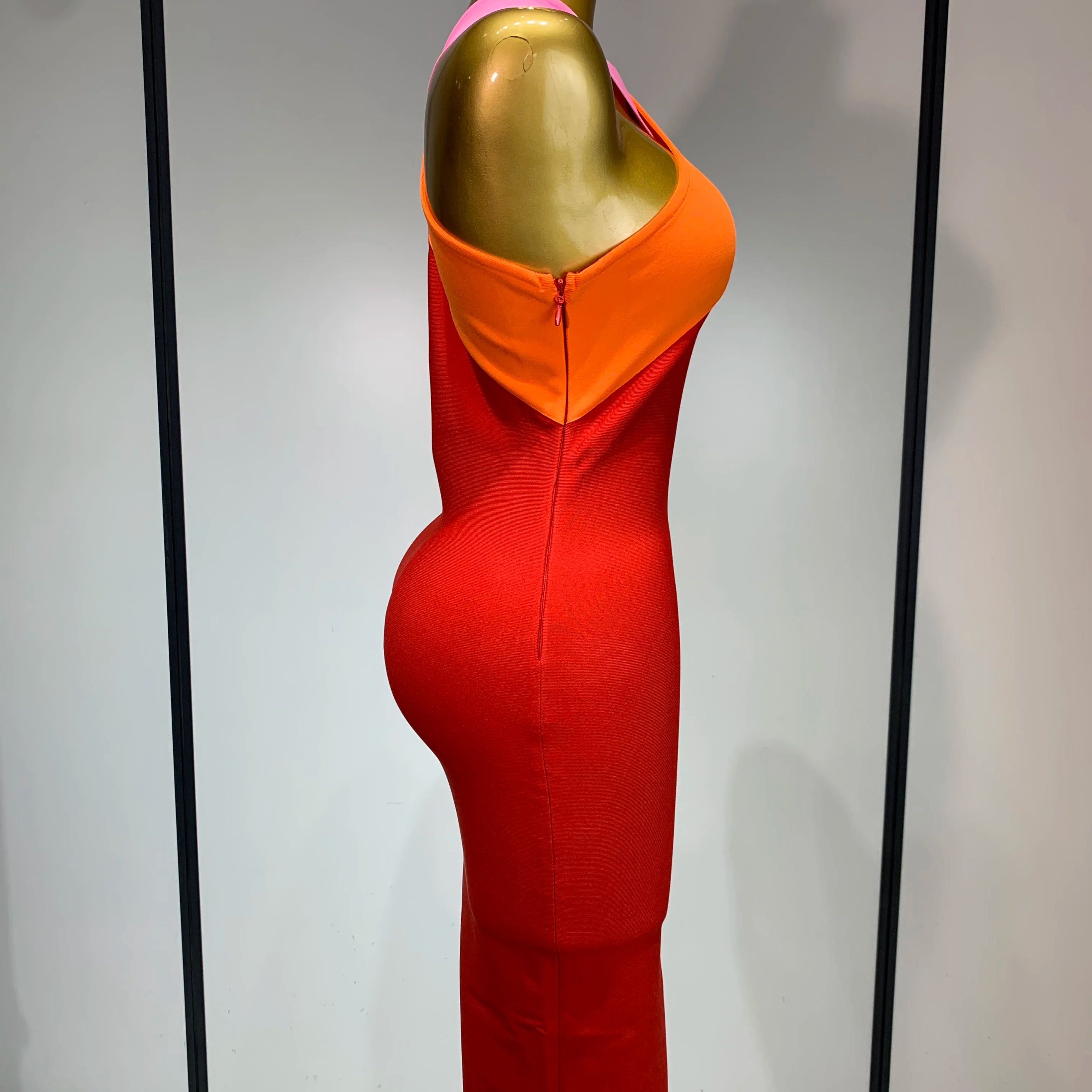 Women Sexy Backless Patchwork Bodycon Bandage Dress 2025 Celebirty Elegant Evening Party Carnival Luxury Birthday Dresses