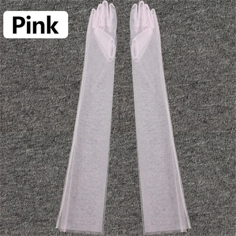 Wedding Dress Luxury Atmosphere Gloves Bride Gloves Long Double Row Gloves Wedding Gloves Winter Yellow CHINA