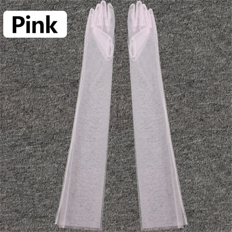 Wedding Dress Luxury Atmosphere Gloves Bride Gloves Long Double Row Gloves Wedding Gloves Winter Yellow CHINA